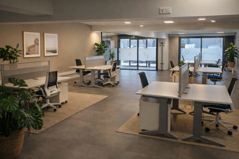 Coworking Grenoble, open space de lab7 coworking, quartier Bouchayer-Viallet